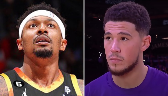 Les stars NBA des Phoenix Suns, Bradley Beal et Devin Booker