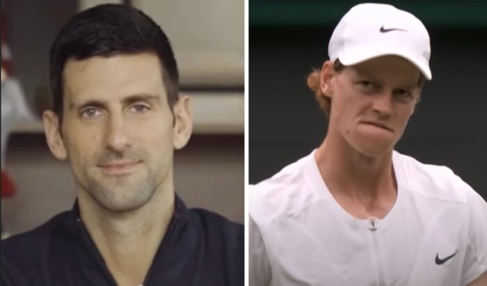 Novak Djokovic et Jannick Sinner