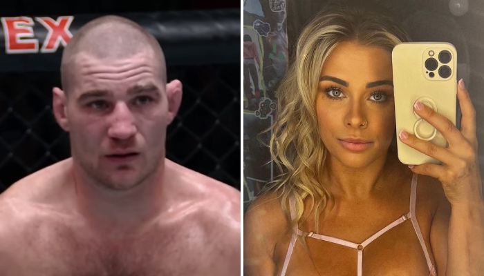 Le combattant UFC Sean Strickland (gauche) et la combattante du Bare Knuckle FC Paige VanZant (droite)