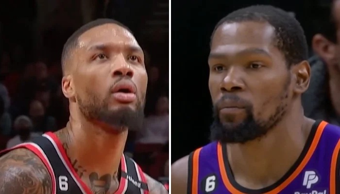 NBA Damian Lillard et Kevin Durant