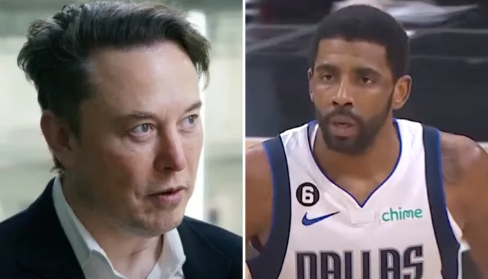 Elon Musk et Kyrie Irving, meneur des Mavericks