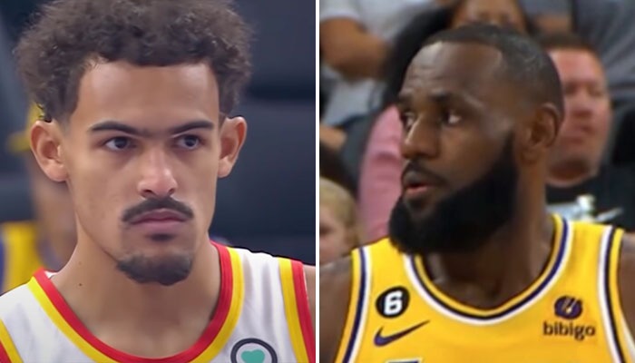 NBA Trae Young et LeBron James