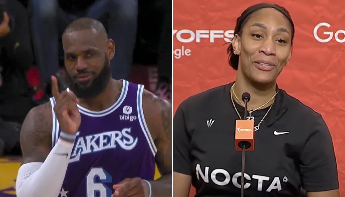 LeBron James et A'ja Wilson, la meilleure joueuse de WNBA