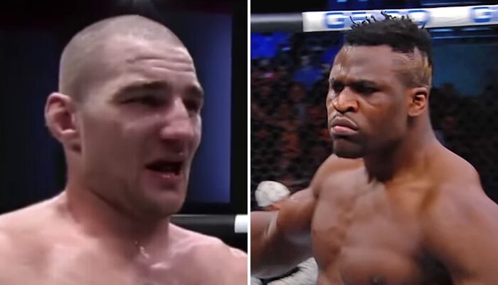 Sean Strickland et Francis Ngannou