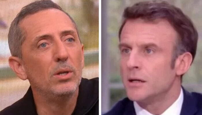 Gad Elmaleh et Emmanuel Macron