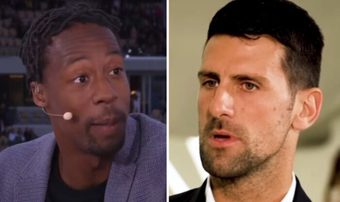 Gaël Monfils et Novak Djokovic