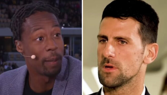 Gaël Monfils et Novak Djokovic