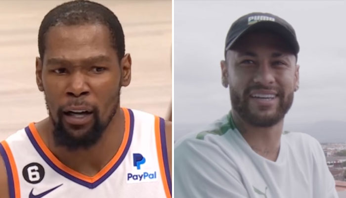 Kevin Durant et la star du PSG Neymar