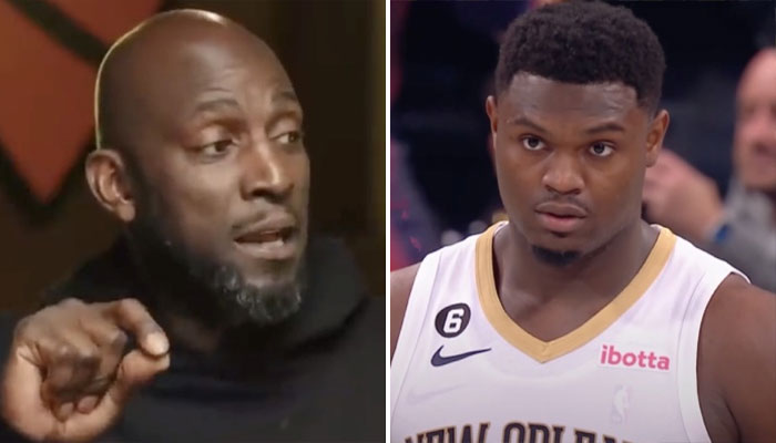 Kevin Garnett et Zion Williamson, star des Pelicans