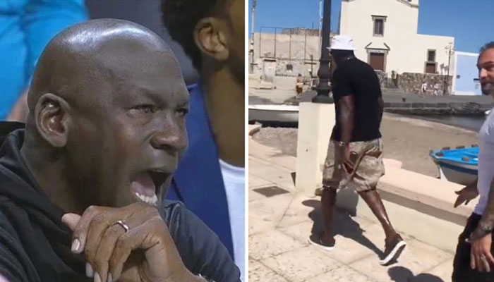 Michael Jordan harcelé en vacances