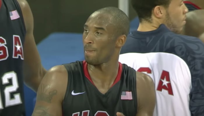 La légende NBA Kobe Bryant, ici sous les couleurs de Team USA lors des Jeux olympiques de 2008 à Pékin