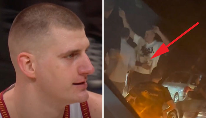 Nikola Jokic en pleine fête durant l'offseason