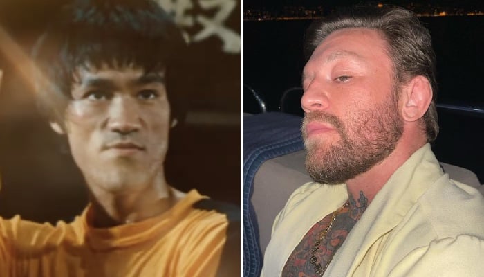 Les légendes des sports de combat, Bruce Lee (gauche) et Conor McGregor (droite)