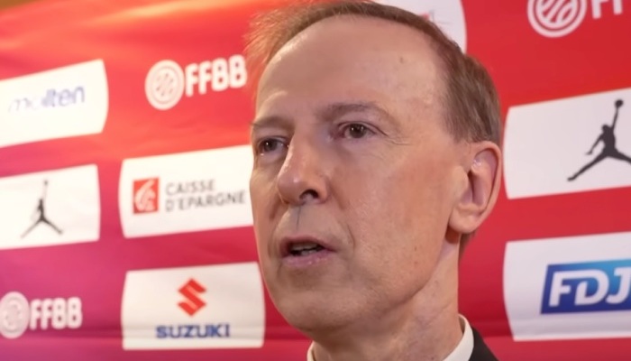 Le sélectionneur de l'équipe de France de basket, Vincent Collet