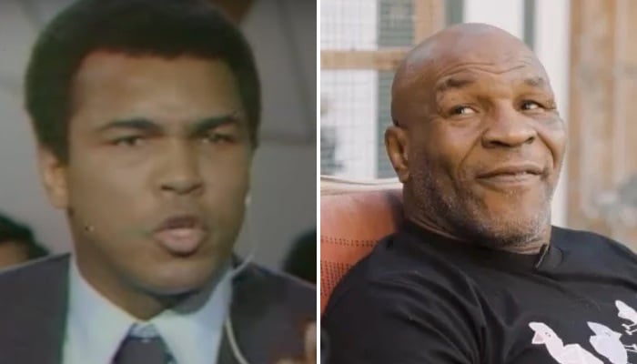 Mike Tyson et Mohamed Ali, deux des plus grands poids lourds de l'histoire de la boxe