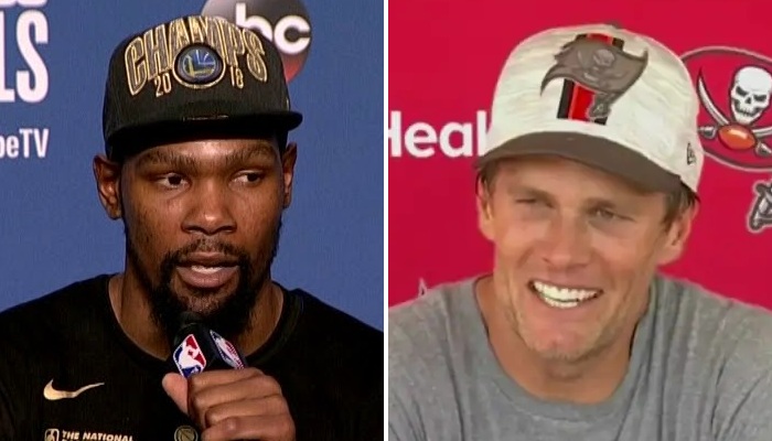 Tom Brady et Kevin Durant, deux légendes en NBA et NFL