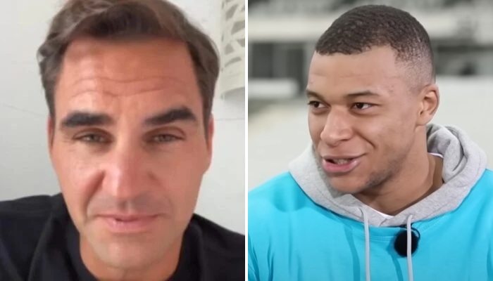 Roger Federer et Kylian Mbappé