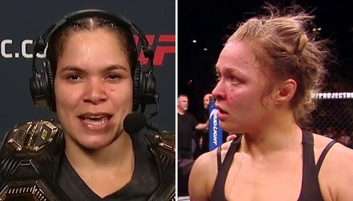 Amanda Nunes et Ronda Rousey, deux légendes à l'UFC