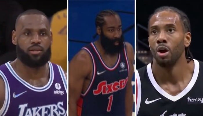 NBA, LeBron James, James Harden et Kawhi Leonard
