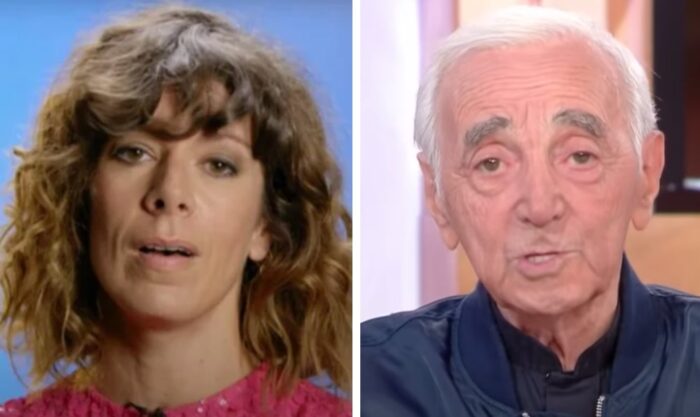 Magali Ripoll et Charles Aznavour