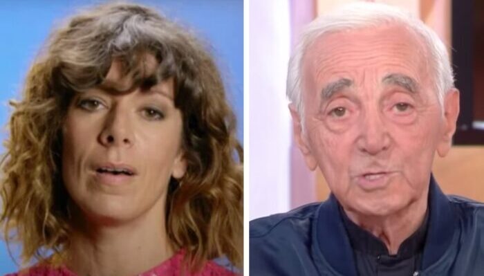 Magali Ripoll et Charles Aznavour