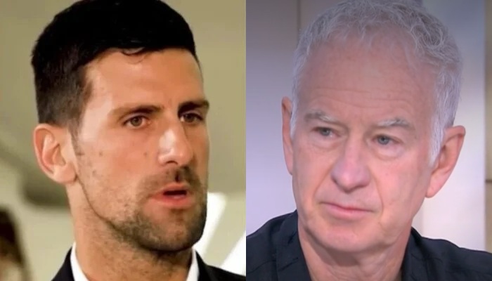 Novak Djokovic et john McEnroe