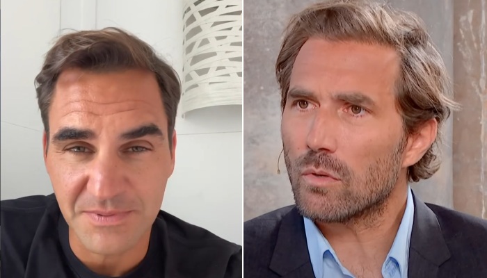 Roger Federer et Arnaud Di Pasquale
