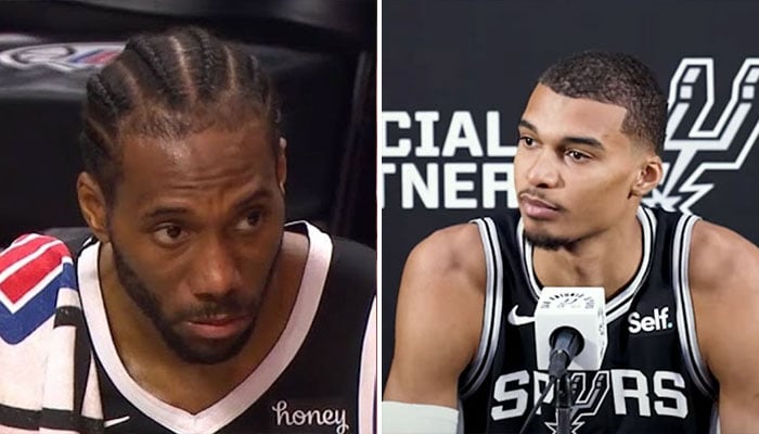 Kawhi Leonard et Victor Wembanyama