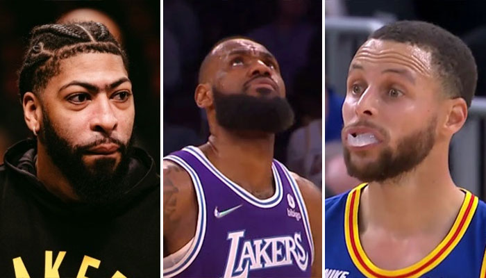 Anthony Davis, LeBron James et Steph Curry