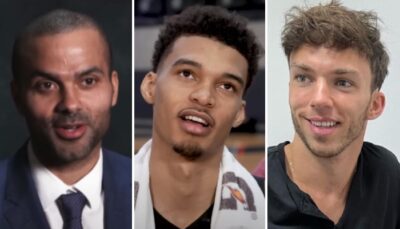 NBA – La photo virale où Wemby (2m24) fait passer Tony Parker et Pierre Gasly pour des minus !