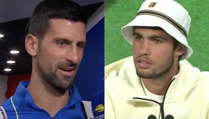 Novak Djokovic et Carlos Alcaraz