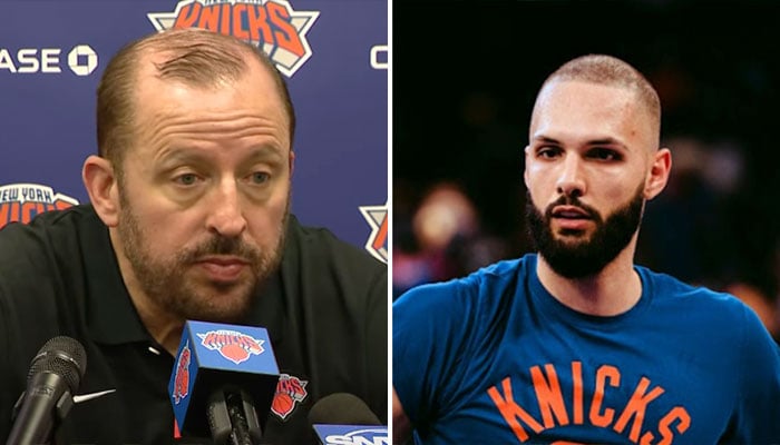 Tom Thibodeau, coach des Knicks, et Evan Fournier