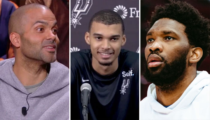 Tony Parker, Victor Wembanyama et Joel Embiid