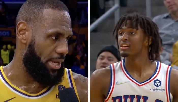 NBA LeBron James et Tyrese Maxey