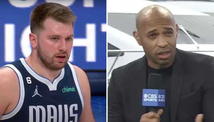 Thierry Henry et Luka Doncic, joueur des Mavericks