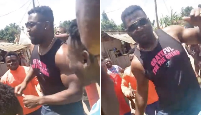 Francis Ngannou en train de danser au Cameroun