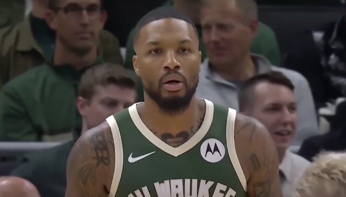 Le meneur star NBA des Milwaukee Bucks, Damian Lillard