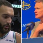 NBA – Steve Kerr cash sur l’utilisation de Rudy Gobert contre les Warriors : « Il a…