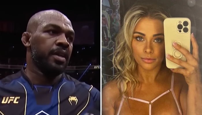 La star de l'UFC Jon Jones (gauche) et l'ancienne membre de la fédération Paige VanZant (droite)