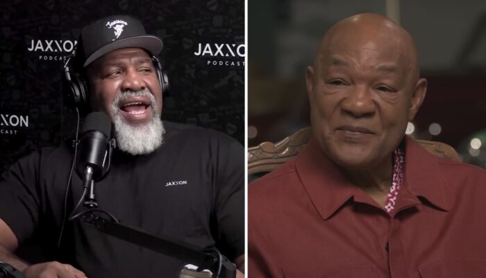 Shannon Briggs et George Foreman, deux grands noms de la boxe