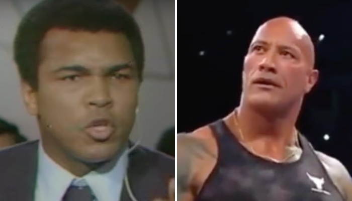 Mohamed Ali et Dwayne "The Rock" Johnson