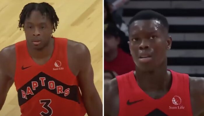 NBA OG Anunoby et Dennis Schröder