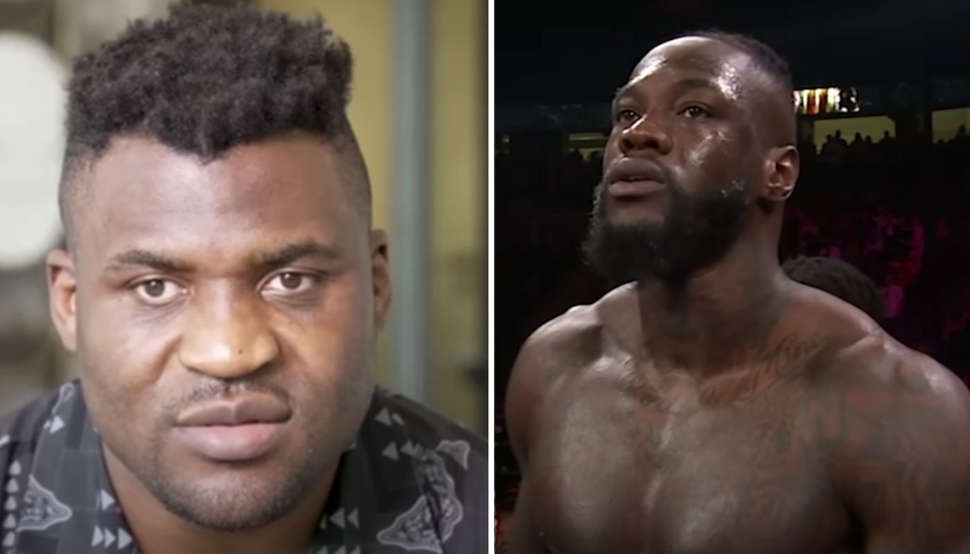 PFL Francis Ngannou et Deontay Wilder