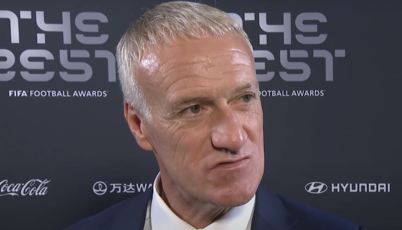 L'entraineur de l'équipe de France de football, Didier Deschamps