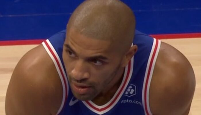 Le joueur NBA français des Philadelphia 76ers, Nicolas Batum