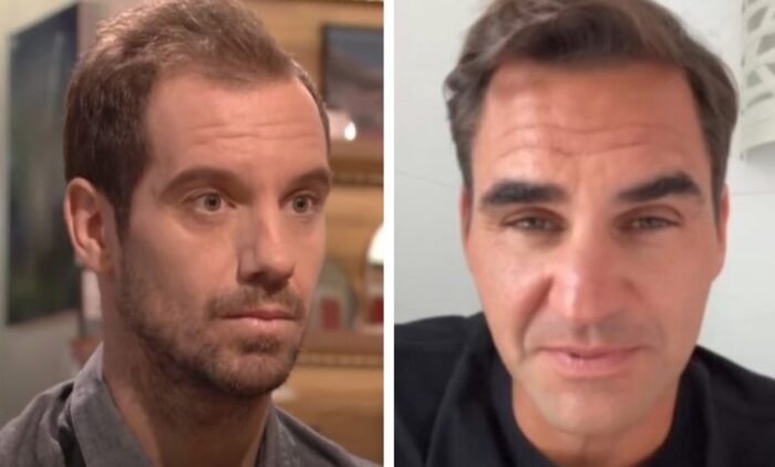Richard Gasquet et Roger Federer