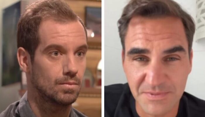 Richard Gasquet et Roger Federer