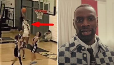 NBA – Les images dingues de Tidiane Sy (17 ans, 1m91), le fils d’Omar, trop fort en High School !