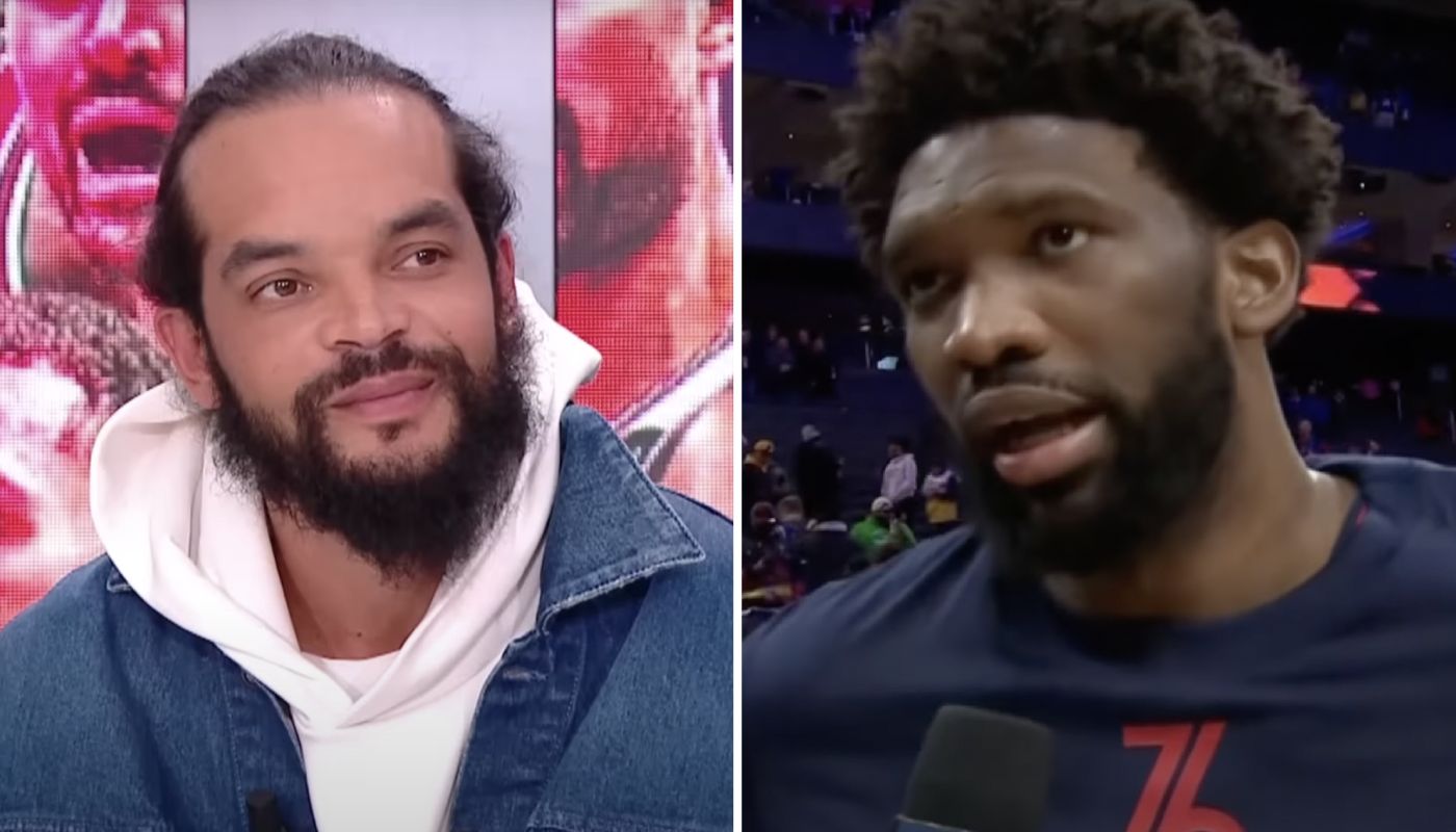 Joakim Noah, ancien pivot All-Star des Bulls, et Joel Embiid, MVP des Sixers