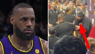 NBA – Agressé sur le banc des Lakers, la réaction virale de LeBron James !